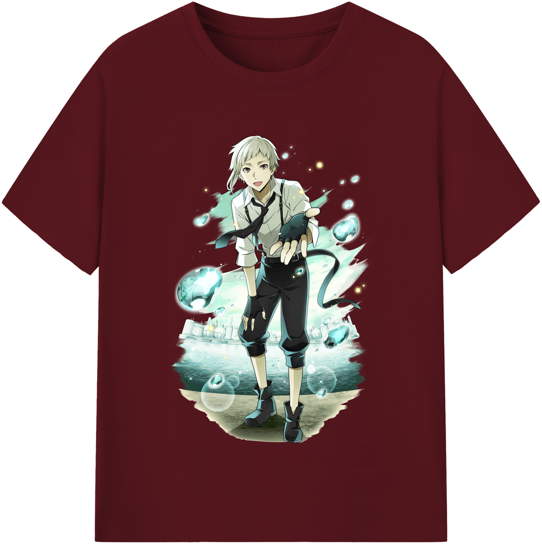 （画像用） 文豪ストレイドッグス Bungo Stray Dogs 綿100％半袖Tシャツ（フロントプリント）